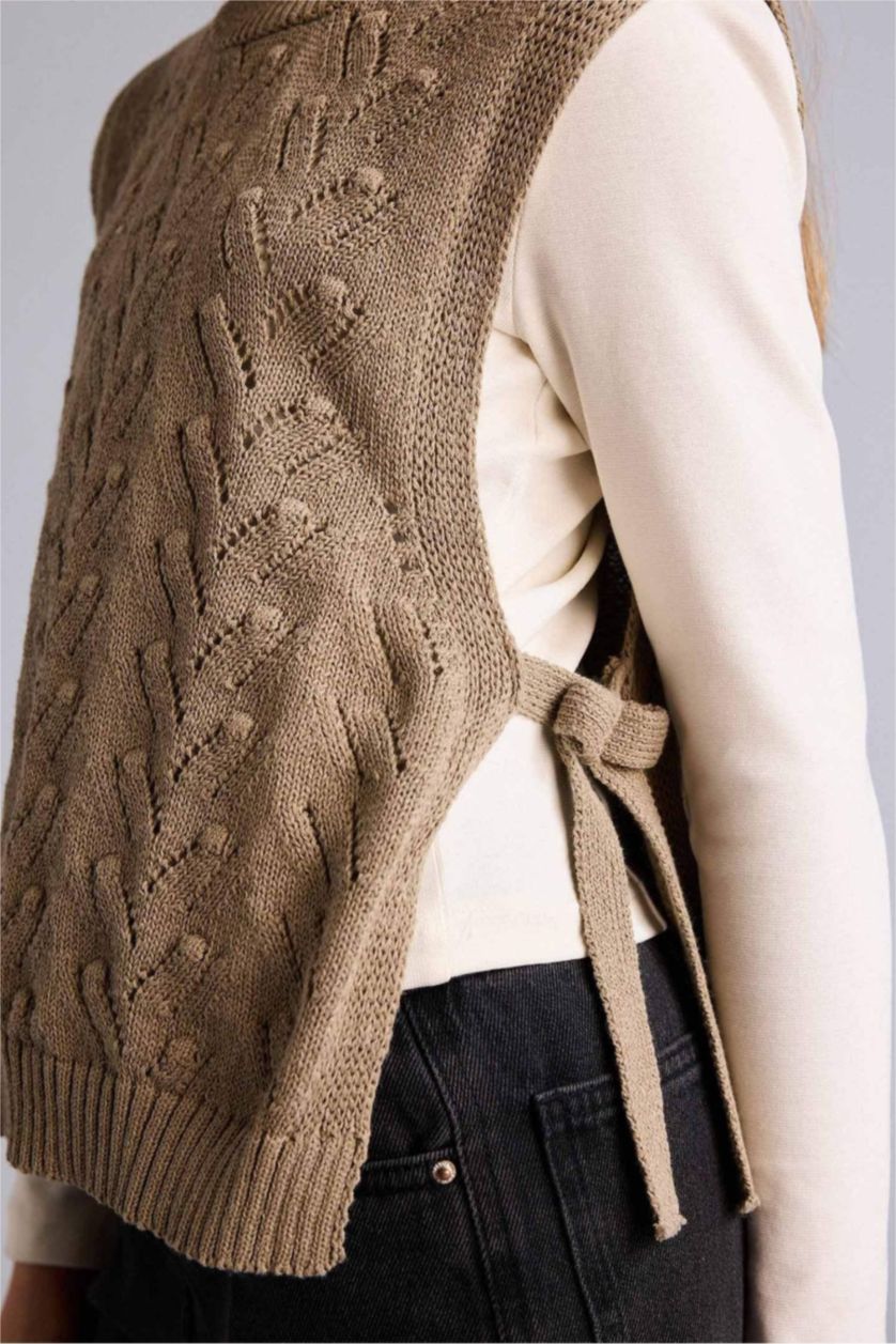 Қыздар Және Жасөспірімдер Жеңіл хаки Қыздарға қалыпты пішім Свитер