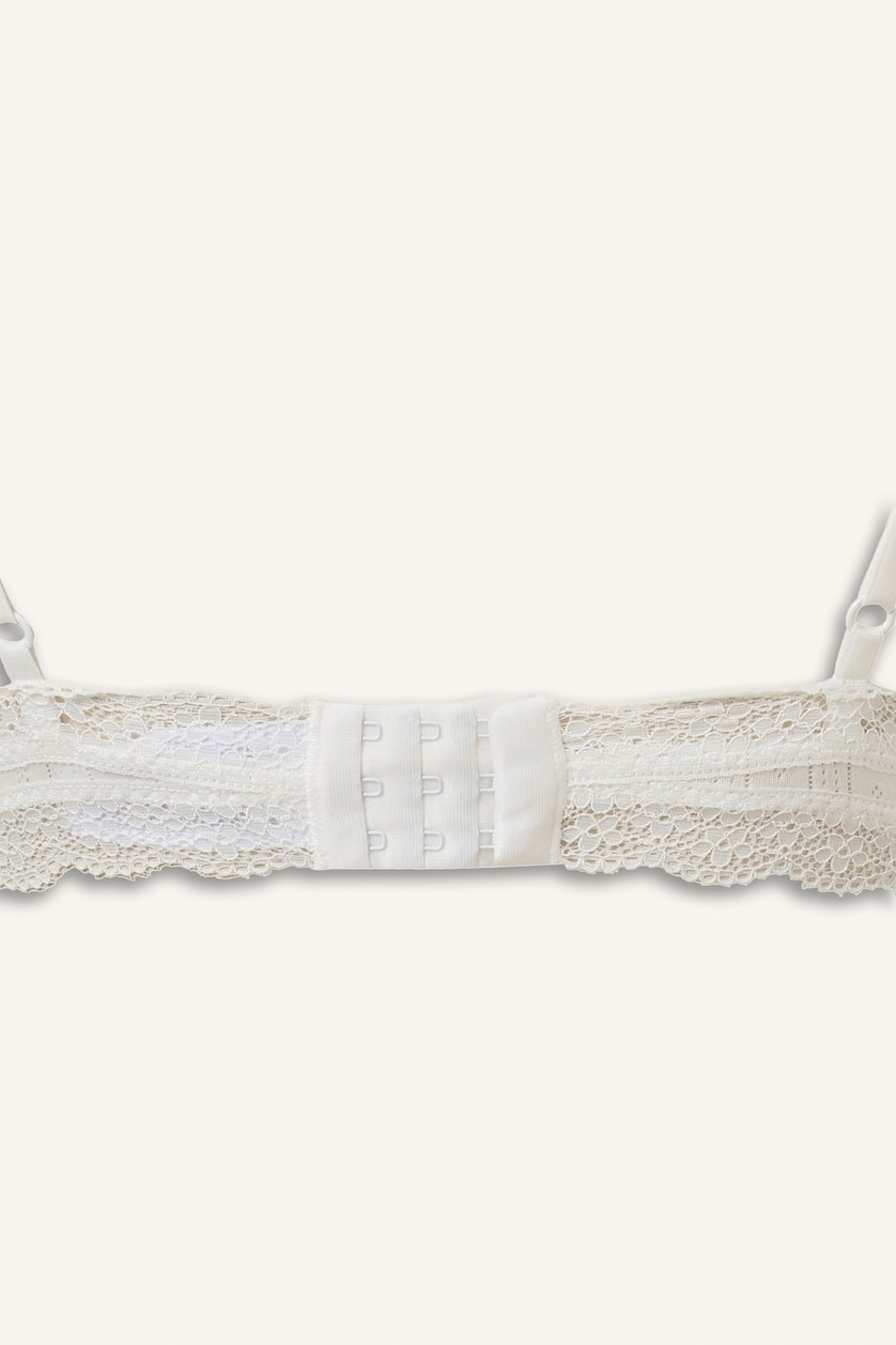 Woman White Fall in Love With Lace Bra