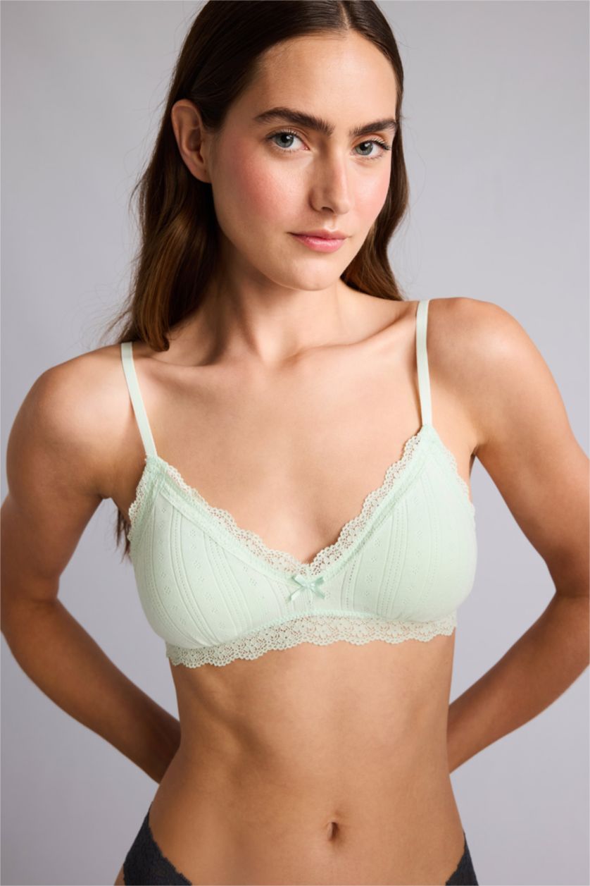 Women Mint Fall in Love With Lace Bra