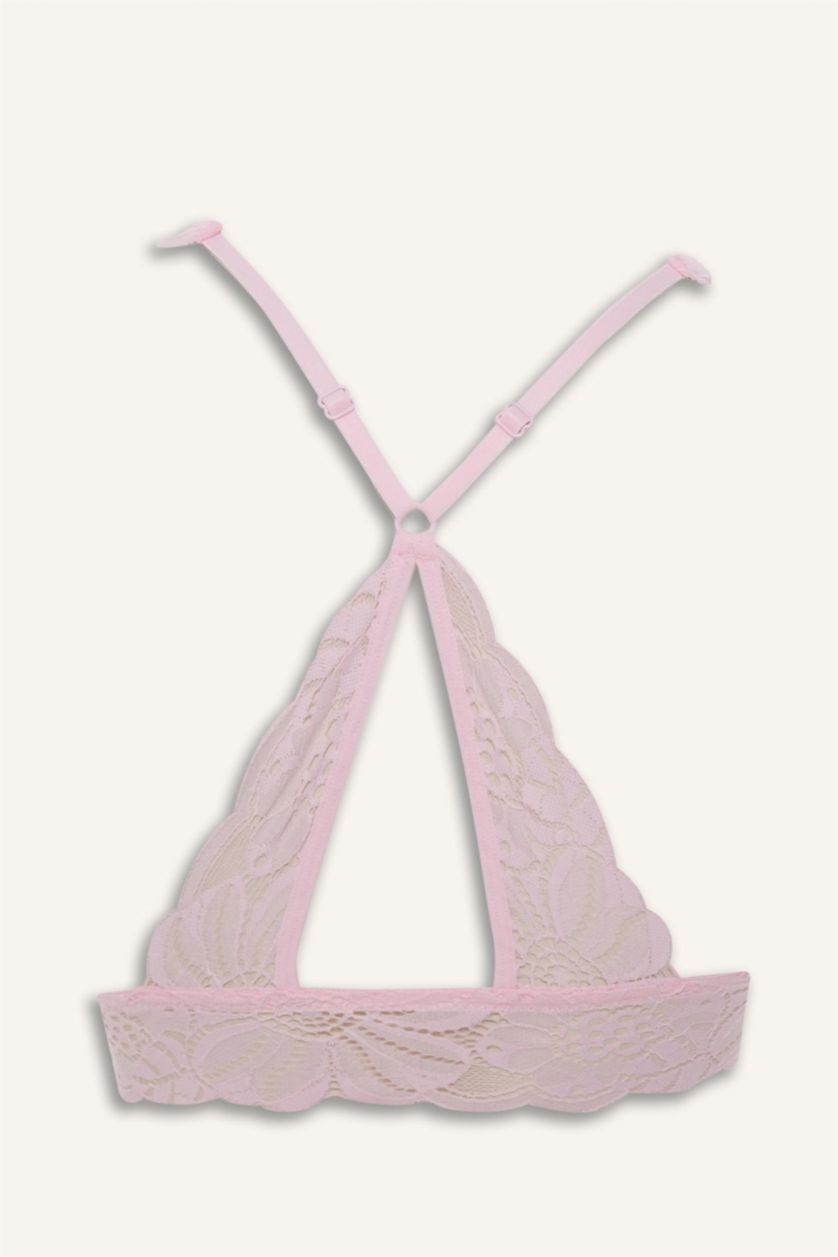 WOMAN Light Pink Lace Covered Padded Bra