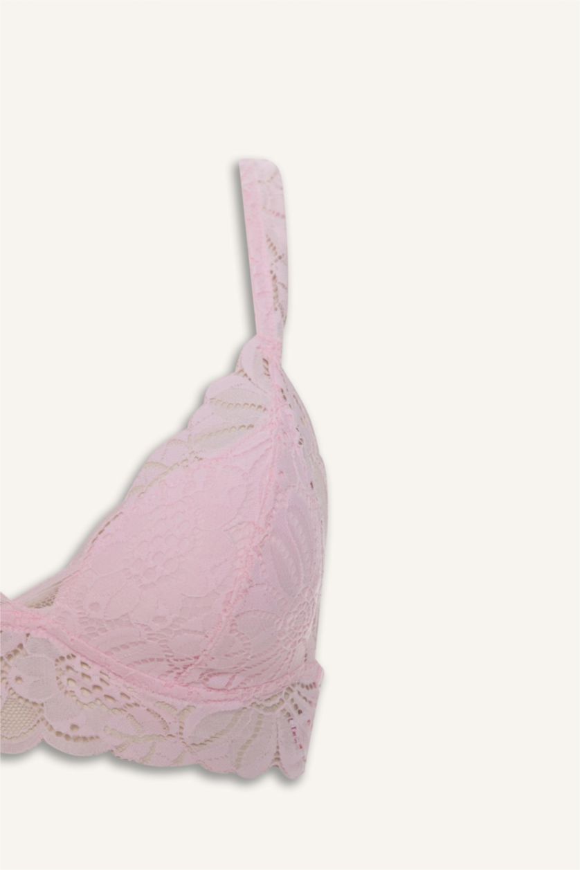 WOMAN Light Pink Lace Covered Padded Bra