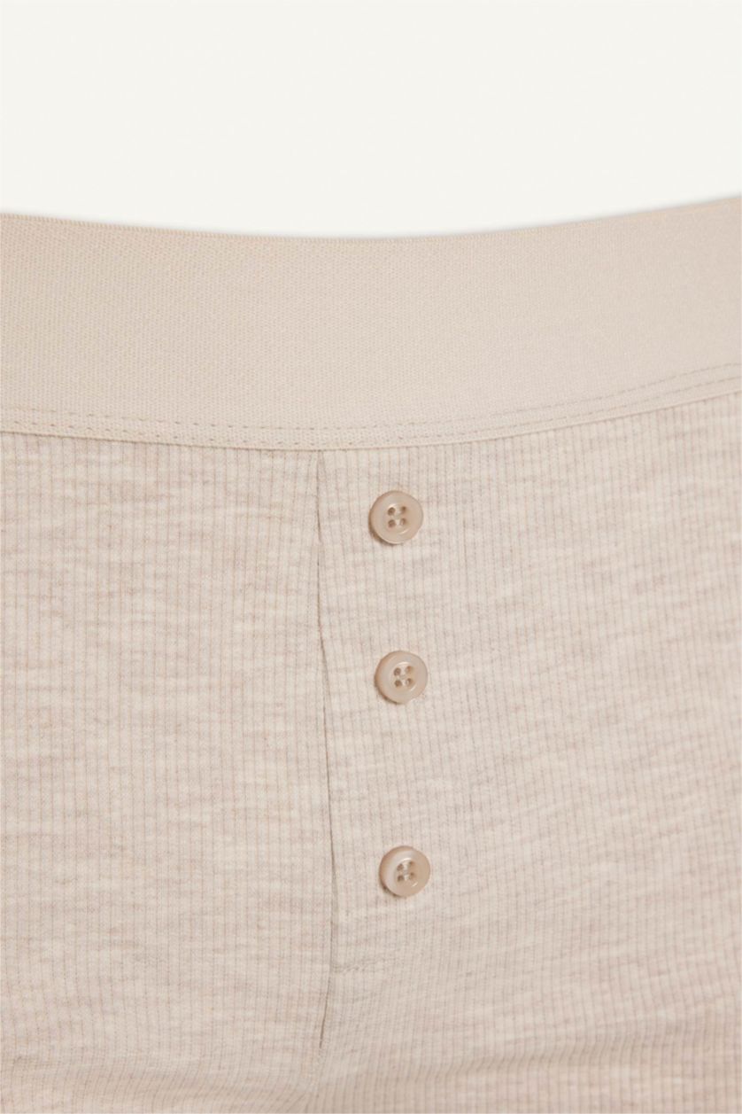 Kadın Açık Kahve Melanj Ribana Boxer