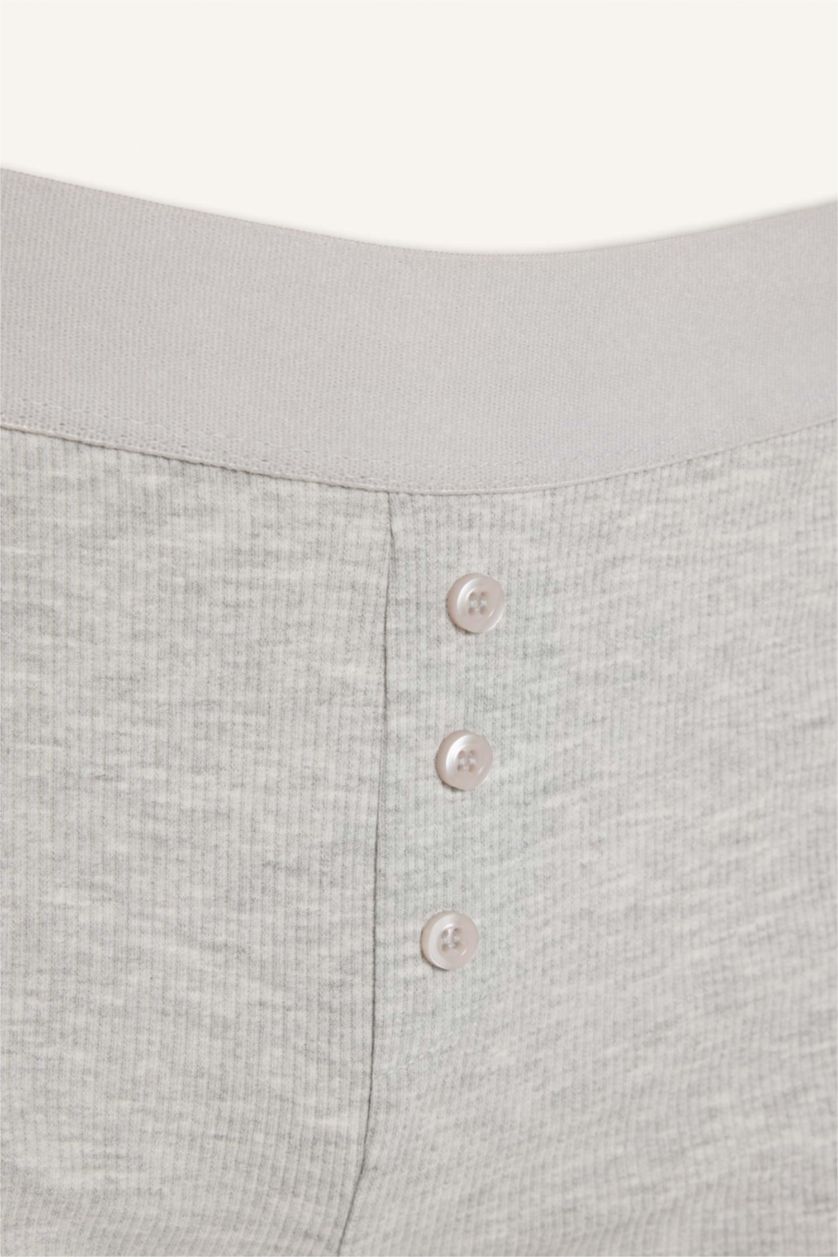 Kadın Gri Melanj Ribana Boxer