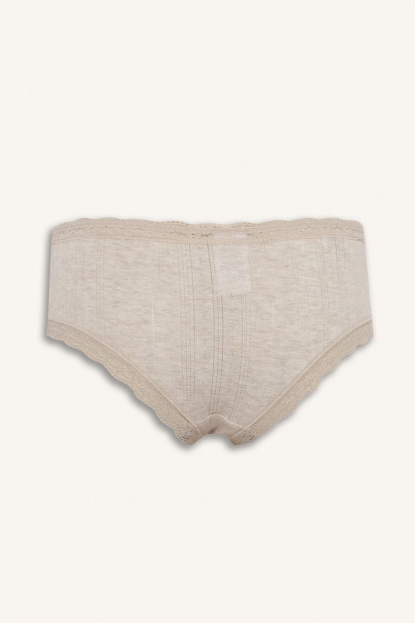 Woman Light Brown Melange Slip Panty