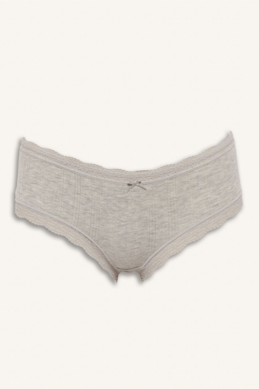 Woman Grey Melange Slip Panty
