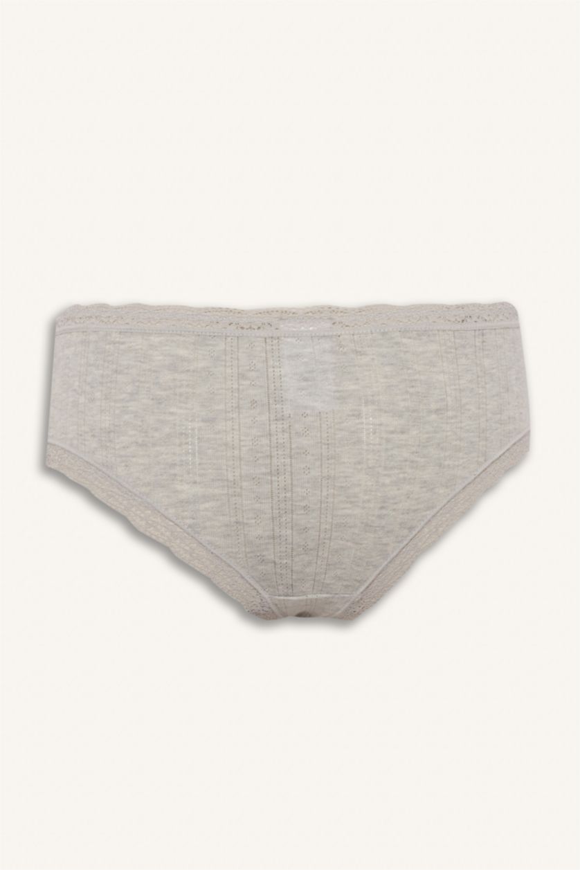 Woman Grey Melange Slip Panty