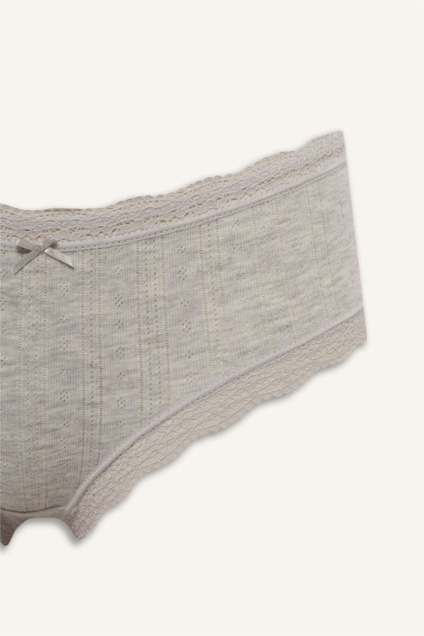 Woman Grey Melange Slip Panty