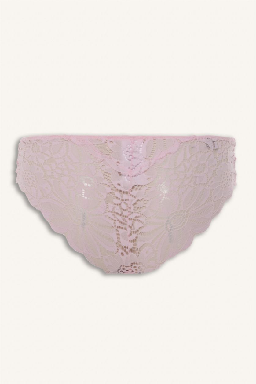 WOMAN Light Pink Lace Hipster Panty