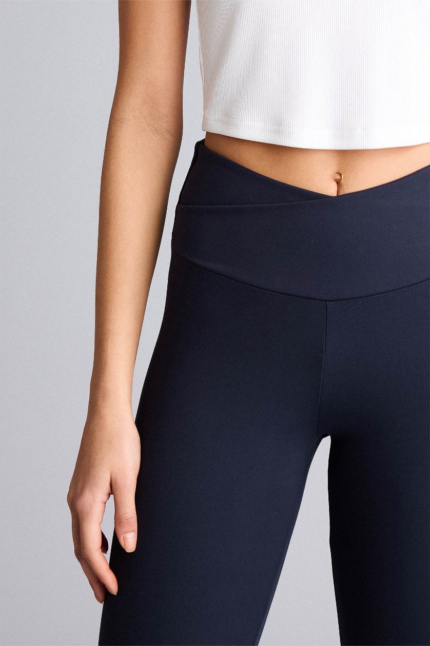 WOMAN NAVY High Waist Ankle Length Leggings