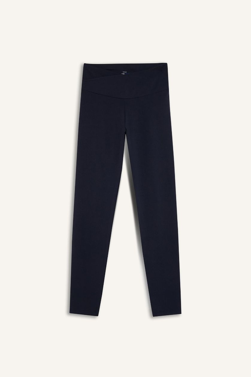 WOMAN NAVY High Waist Ankle Length Leggings