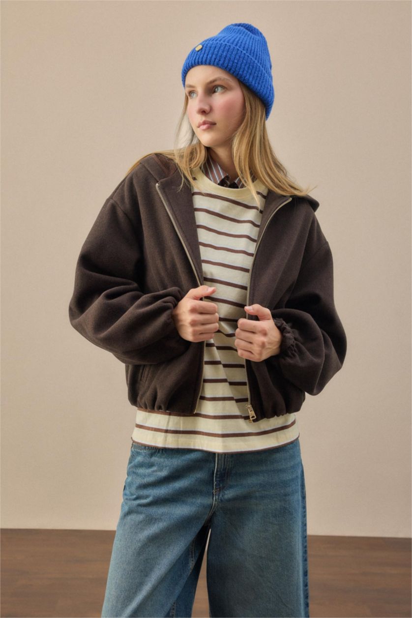 Әйелдерге Қоңыр Regular Fit пальто
