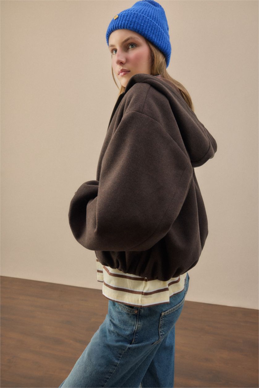 Әйелдерге Қоңыр Regular Fit пальто