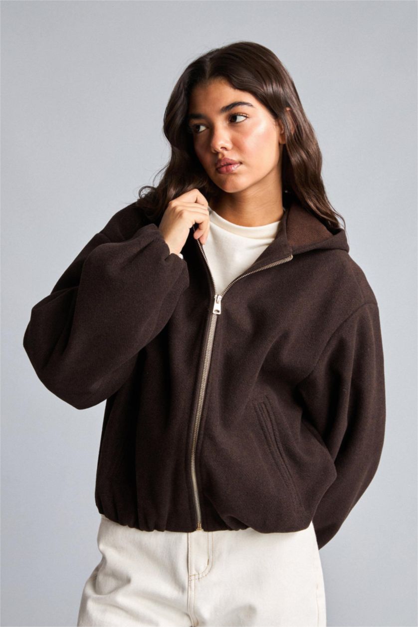 Әйелдерге Қоңыр Regular Fit пальто