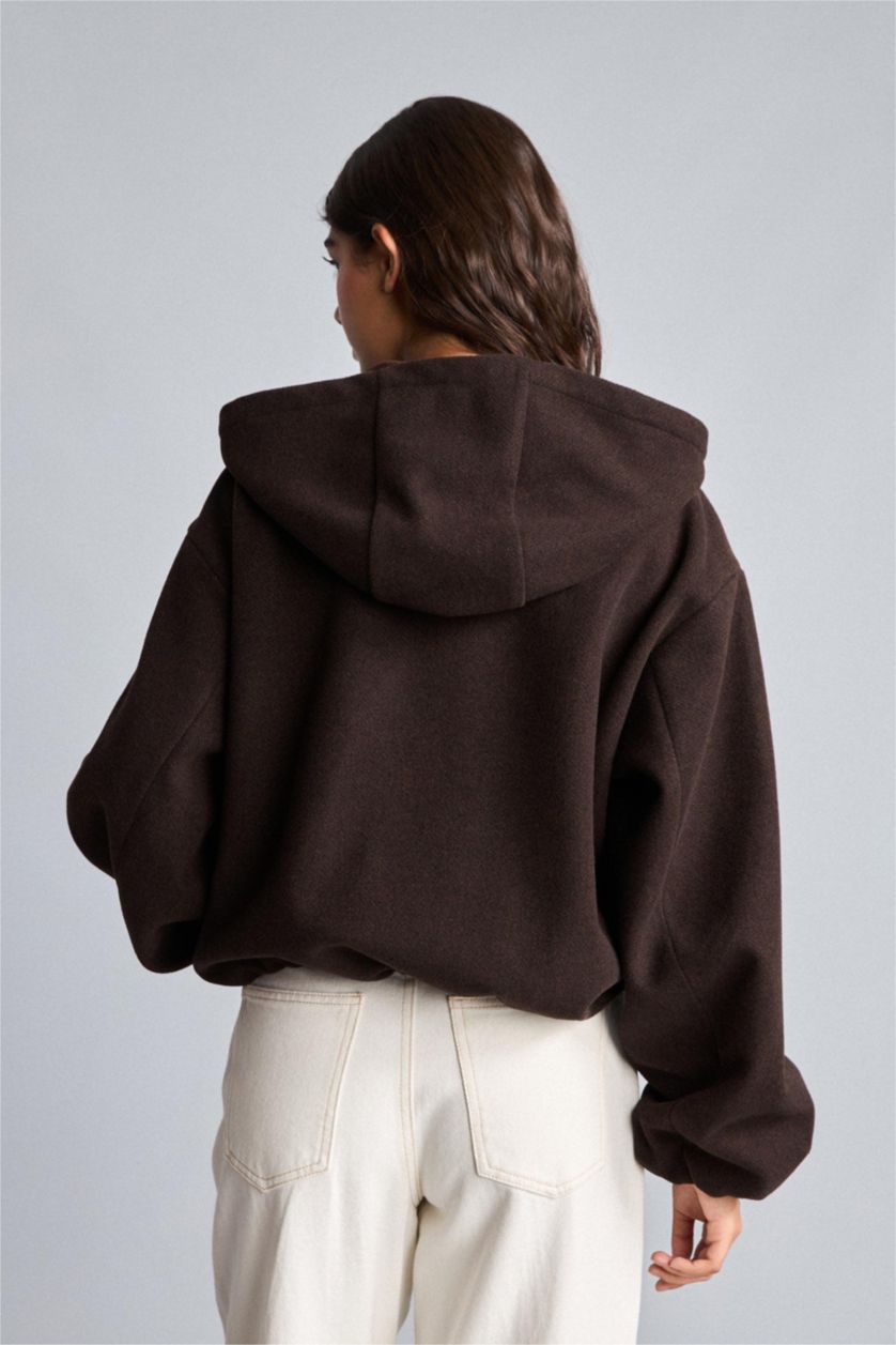 Әйелдерге Қоңыр Regular Fit пальто