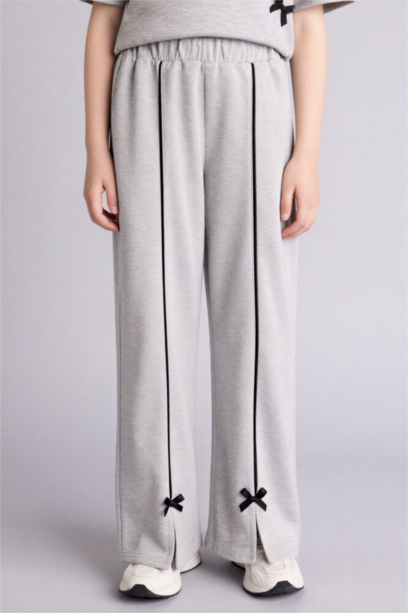 GIRLS & TEENS Light Grey Melange Girl 2 Piece Set for Girls