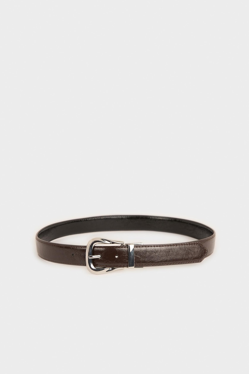 Women Karma Woman Double Sided Clasp Faux Leather