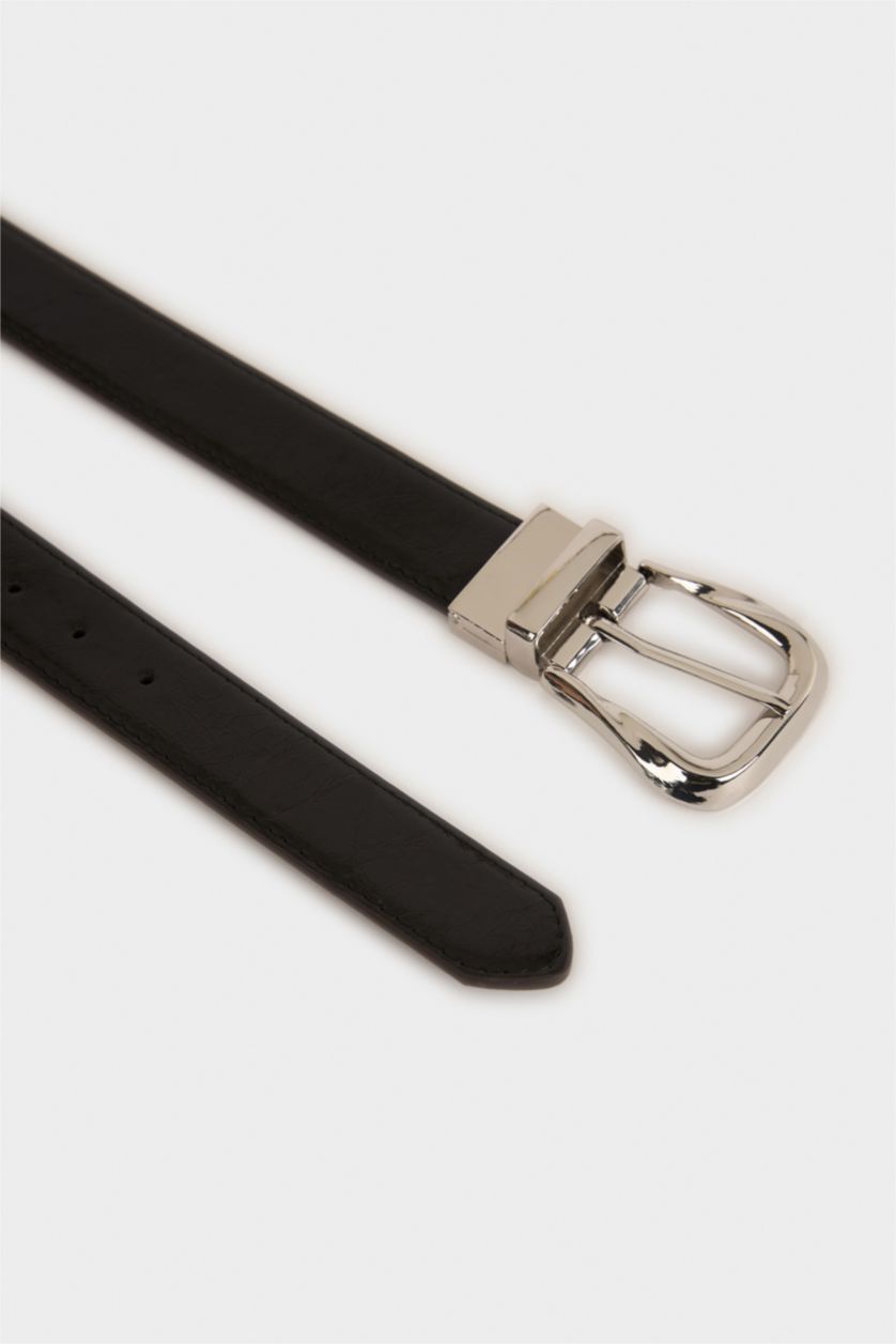 Kadın Karma Kadın Çift Taraflı Toka Suni Deri Günlük Kemer