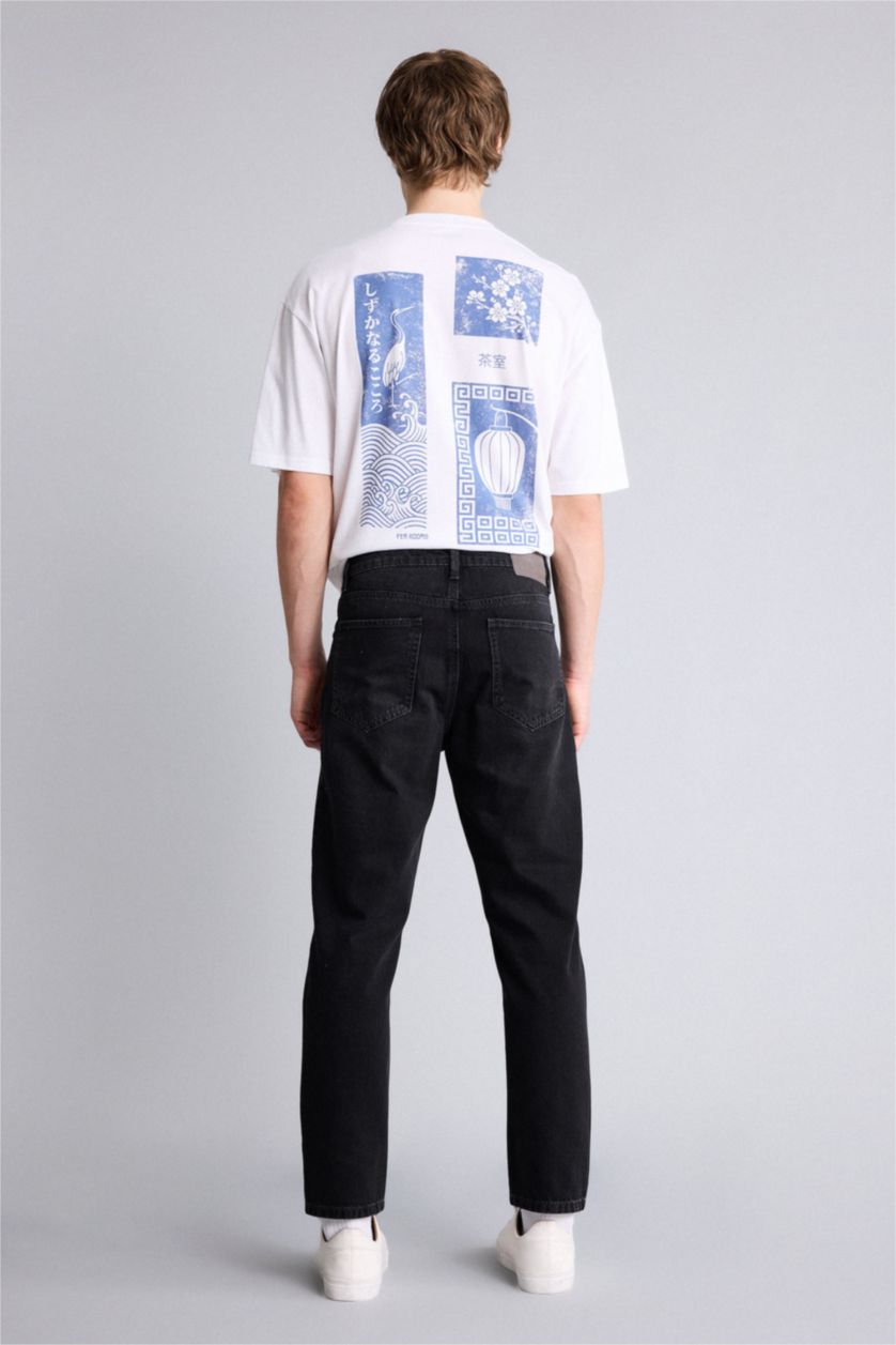 Мужчины Черный Джинсы 90's Slim Fit с узкими штанинами