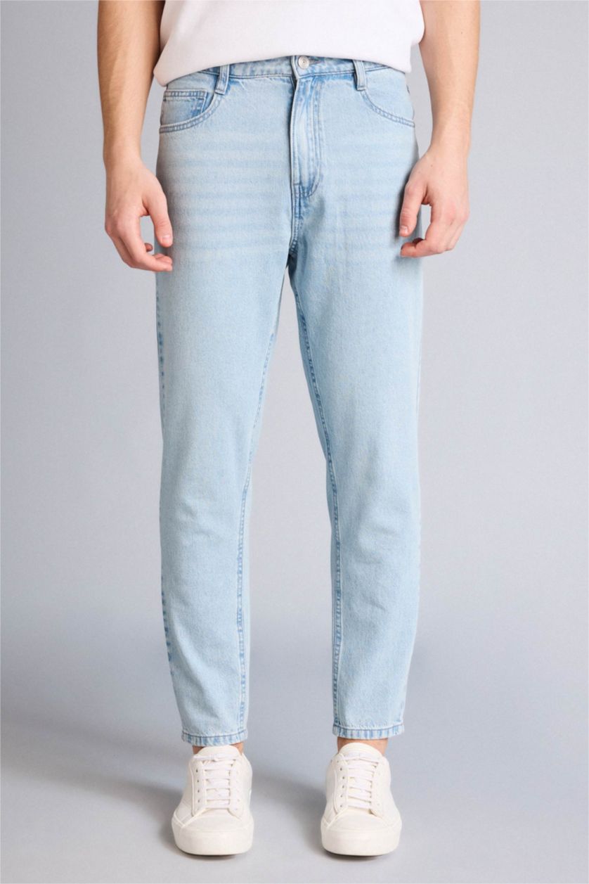 Мужчины Светло-синий Джинсы 90's Slim Fit с узкими штанинами