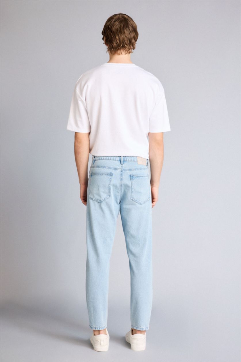 Мужчины Светло-синий Джинсы 90's Slim Fit с узкими штанинами