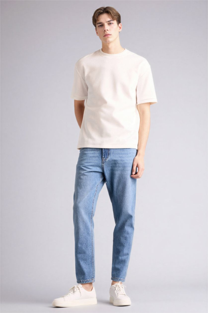 Мужчины Голубрй Джинсы 90's Slim Fit с узкими штанинами