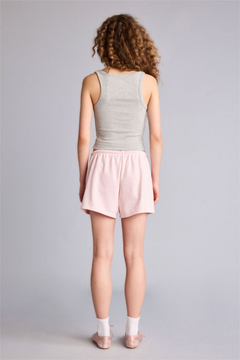 WOMAN Light Pink 100% Cotton Standard Fit Shorts