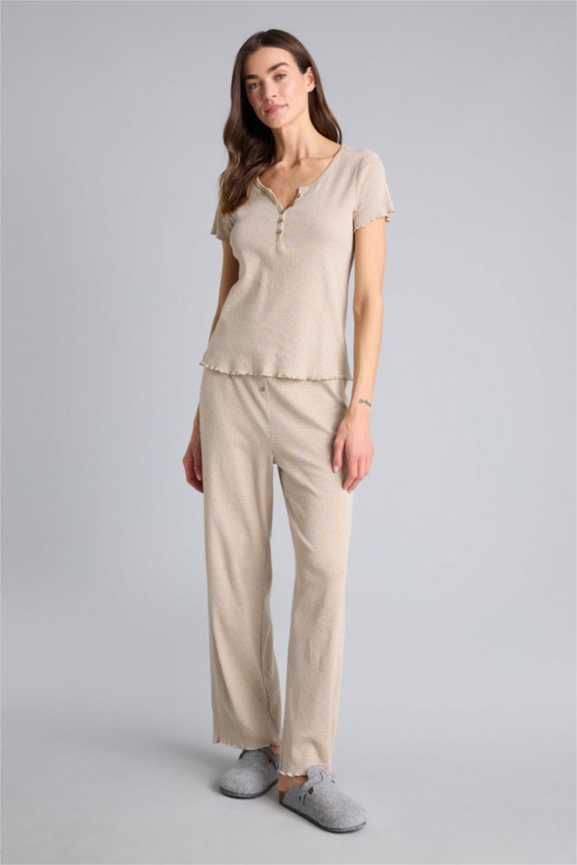 WOMAN Vison Regular Fit Long Sleeve 2 Piece Set