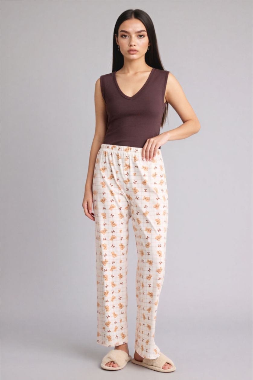 FEMME Beige Bas Coupe régulière