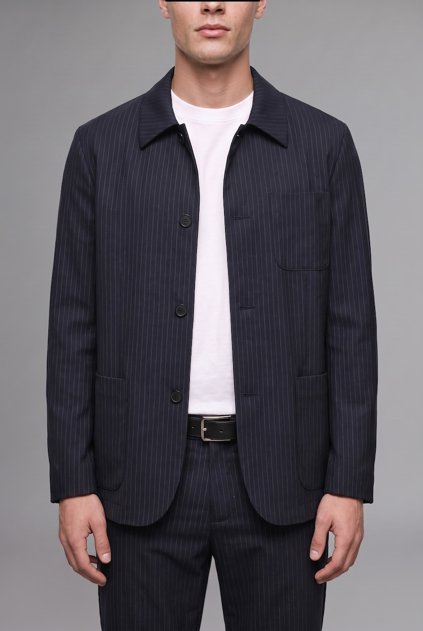 Men NAVY Regular Fit Blazer
