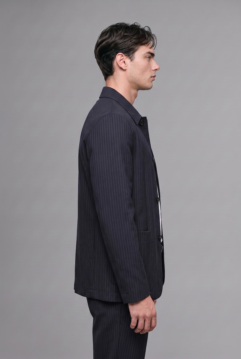 Men NAVY Regular Fit Blazer