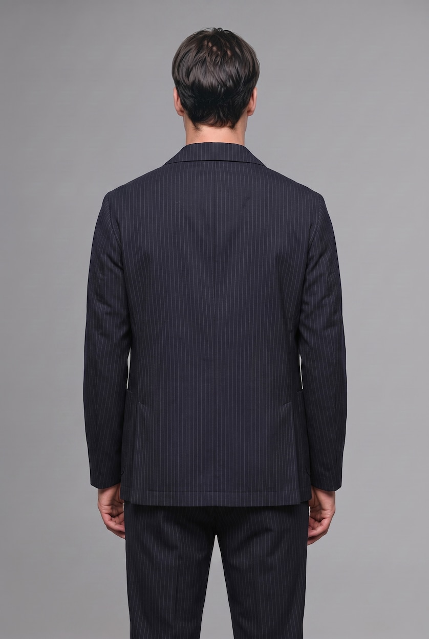 Men NAVY Regular Fit Blazer