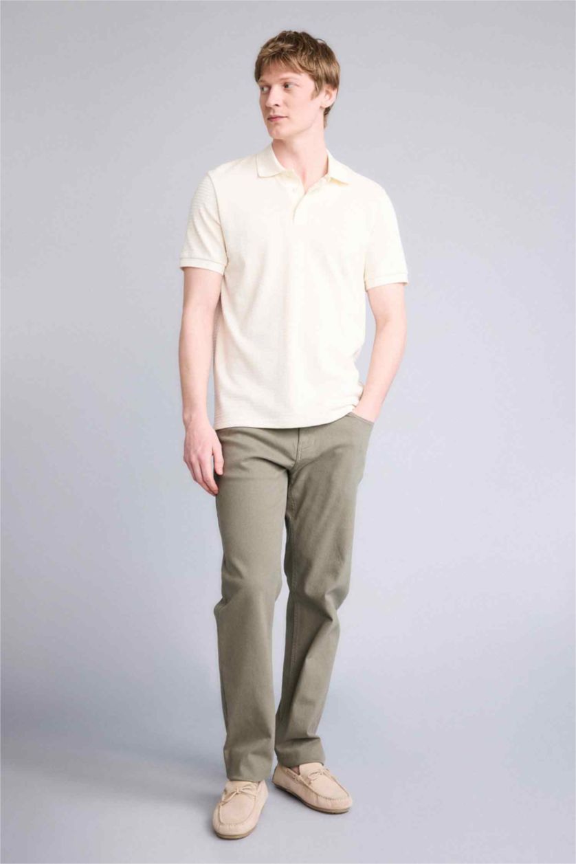 Ерлер экру Қысқа жеңді поло футболка