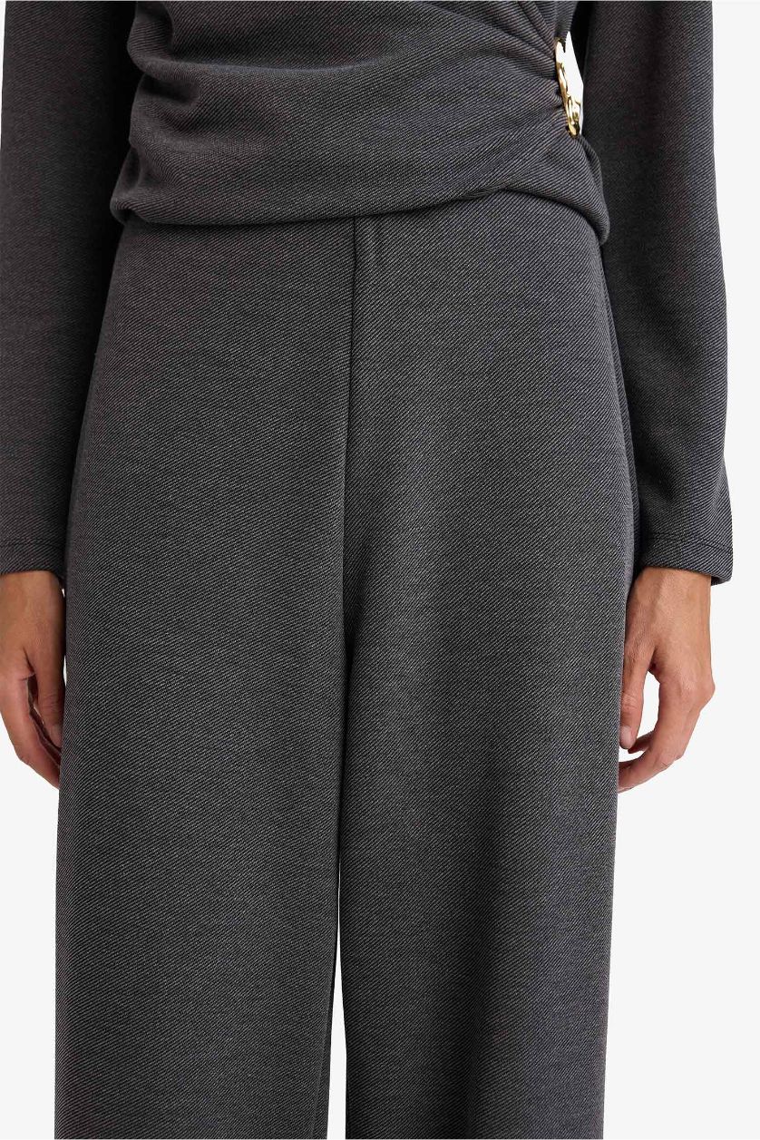 WOMAN Dark Anthracite Wide Leg Trousers