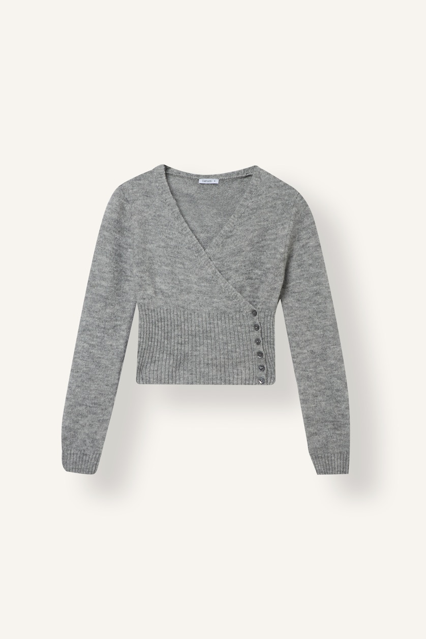 Women Grey Slim Fit Pullover