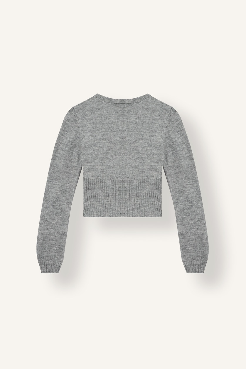 Women Grey Slim Fit Pullover
