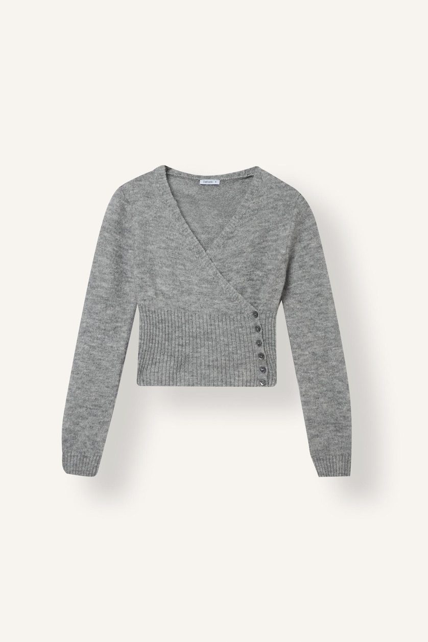 Women Grey Slim Fit Pullover