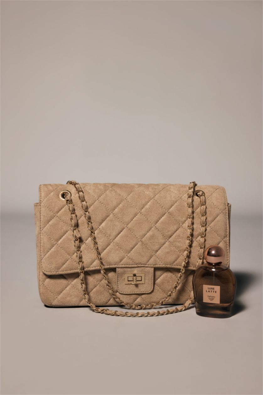 Kadın Vizon Kadın Süet Omuz Çantası