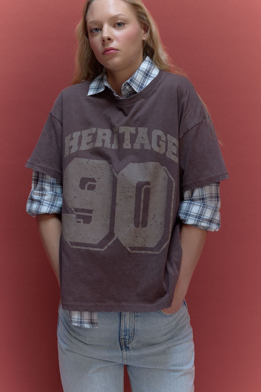 WOMAN Brown Woman Short Sleeve T-Shirt