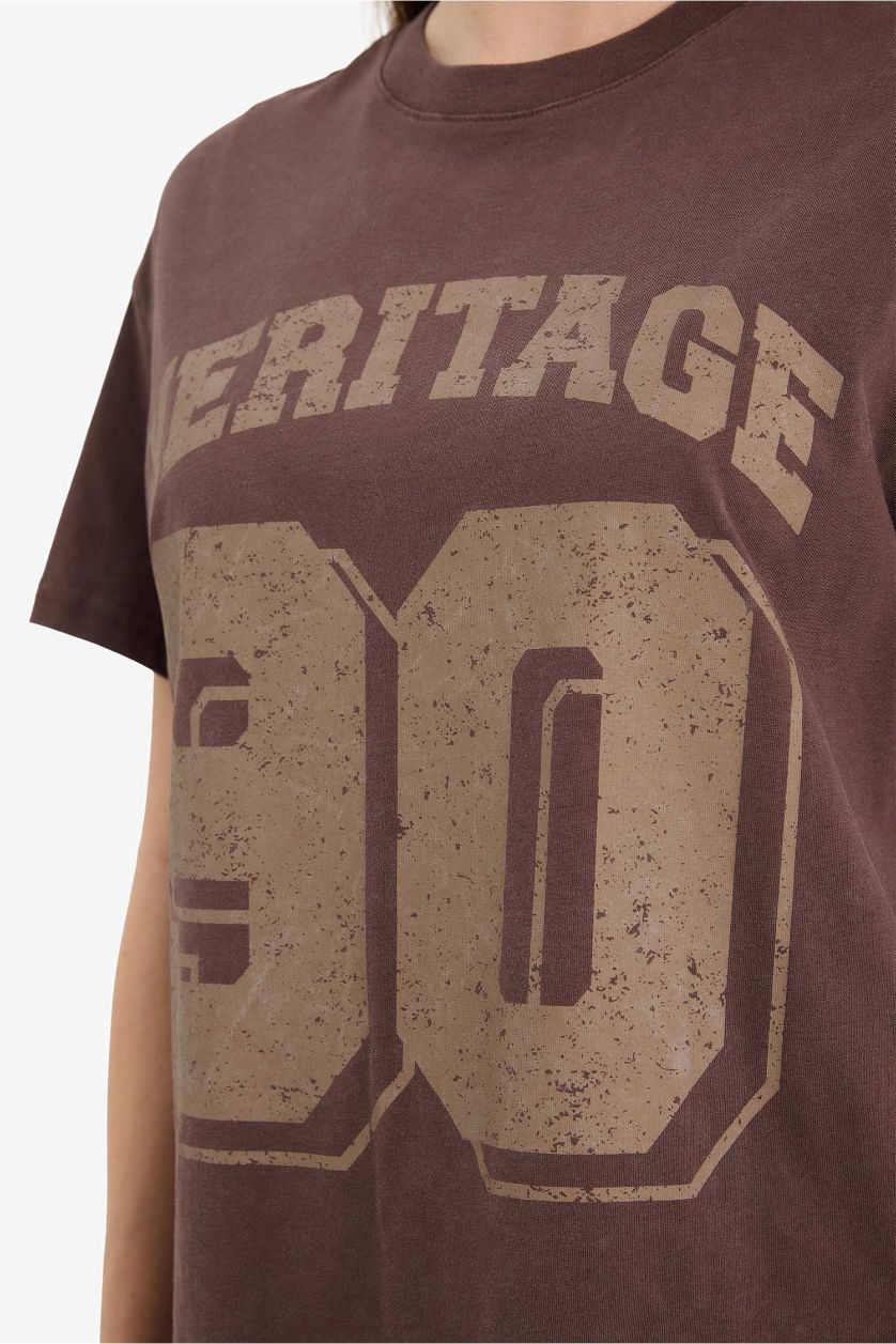 WOMAN Brown Woman Short Sleeve T-Shirt