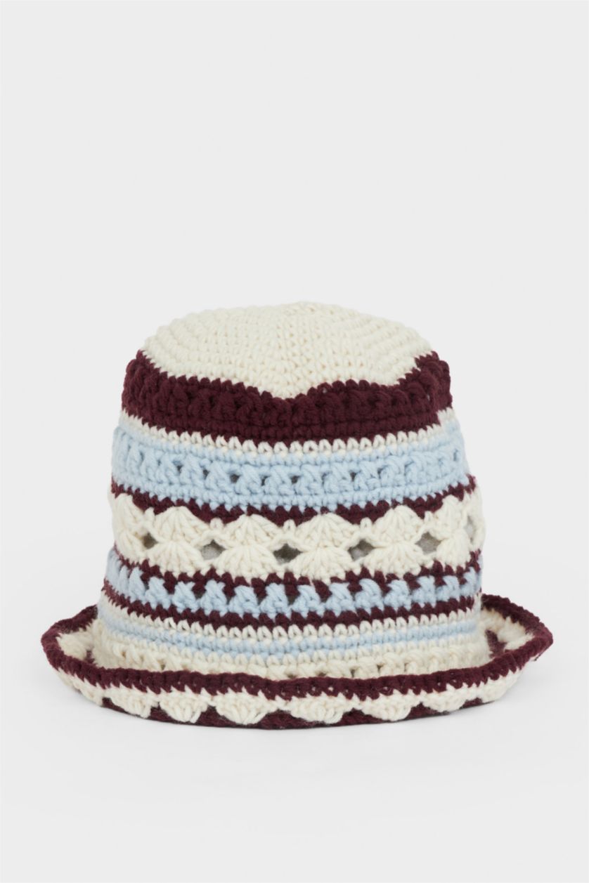 Kadın Karma Kadın Örme Bucket Şapka