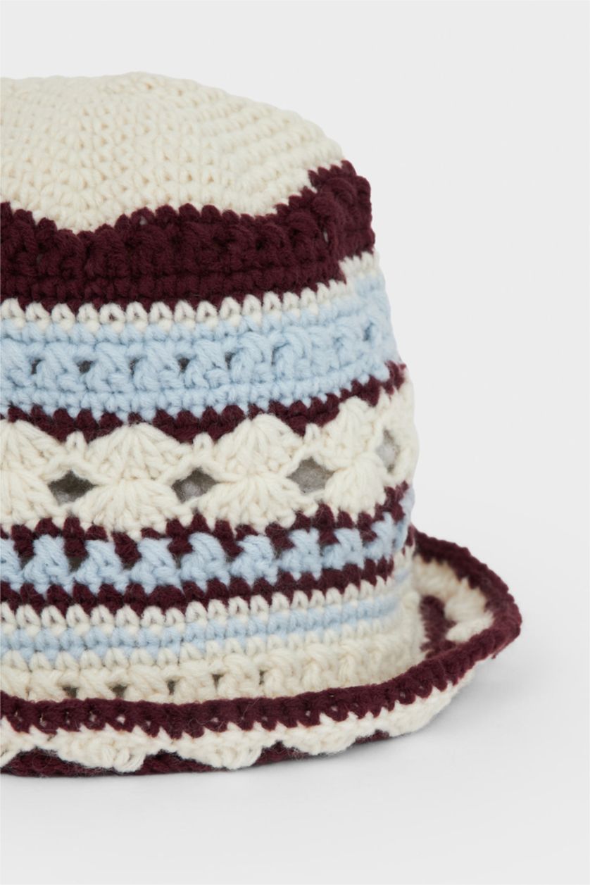 Kadın Karma Kadın Örme Bucket Şapka