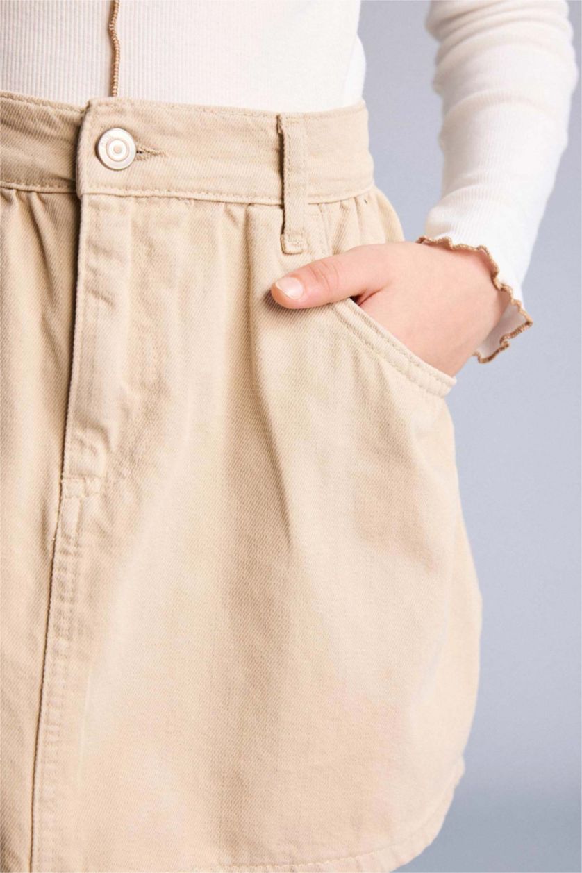 Kız Çocuk - Genç Kız Taş Pamuklu Etek Kız Çocuk