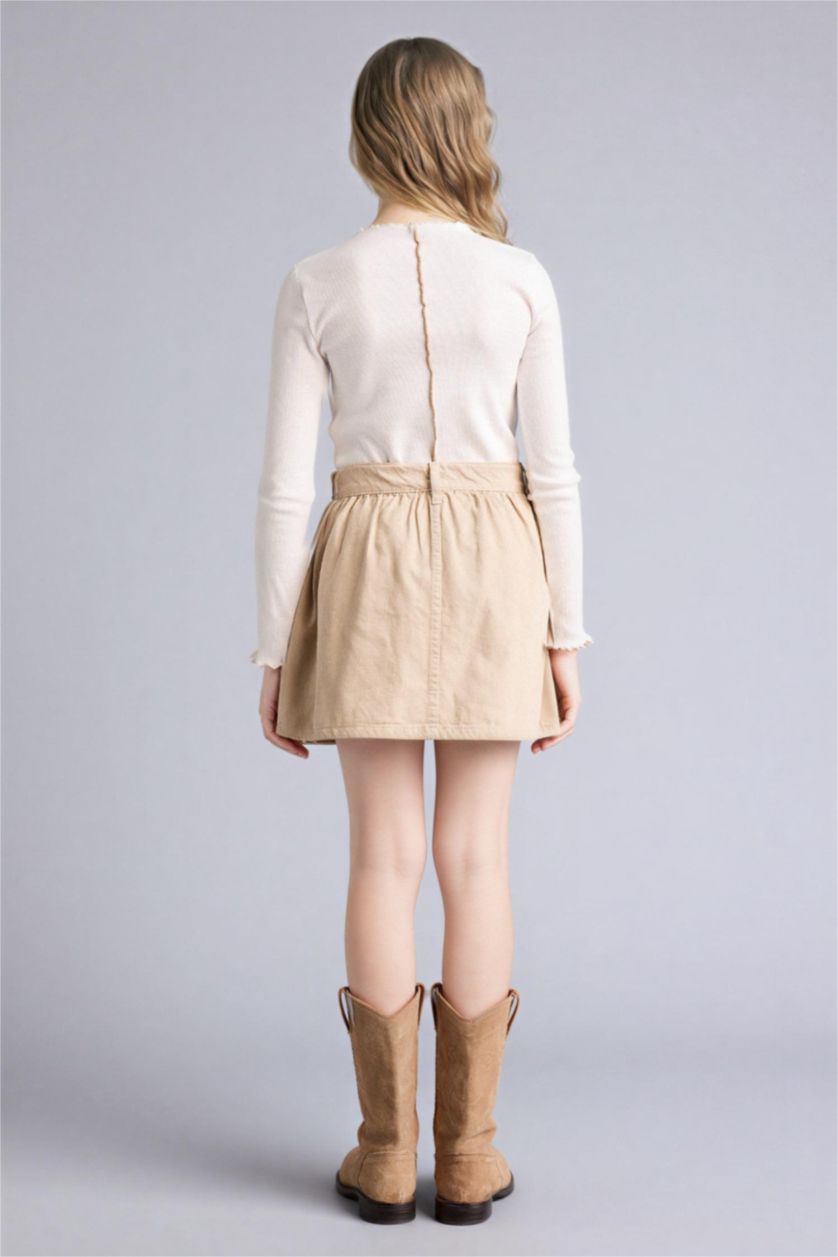 Девочки и подростки Слоновая кость Юбка из хлопка для девочек