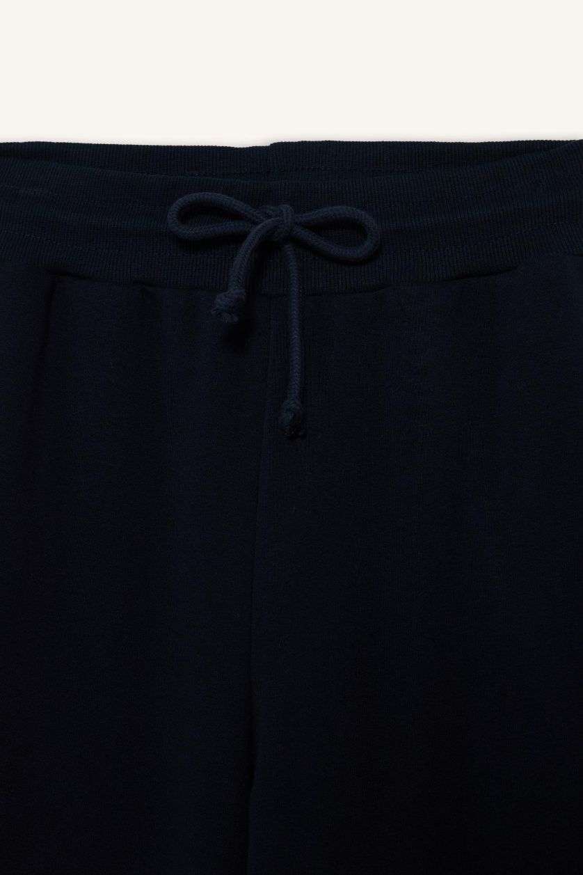 WOMAN NAVY Balloon Fit Wide Leg Sweatpants