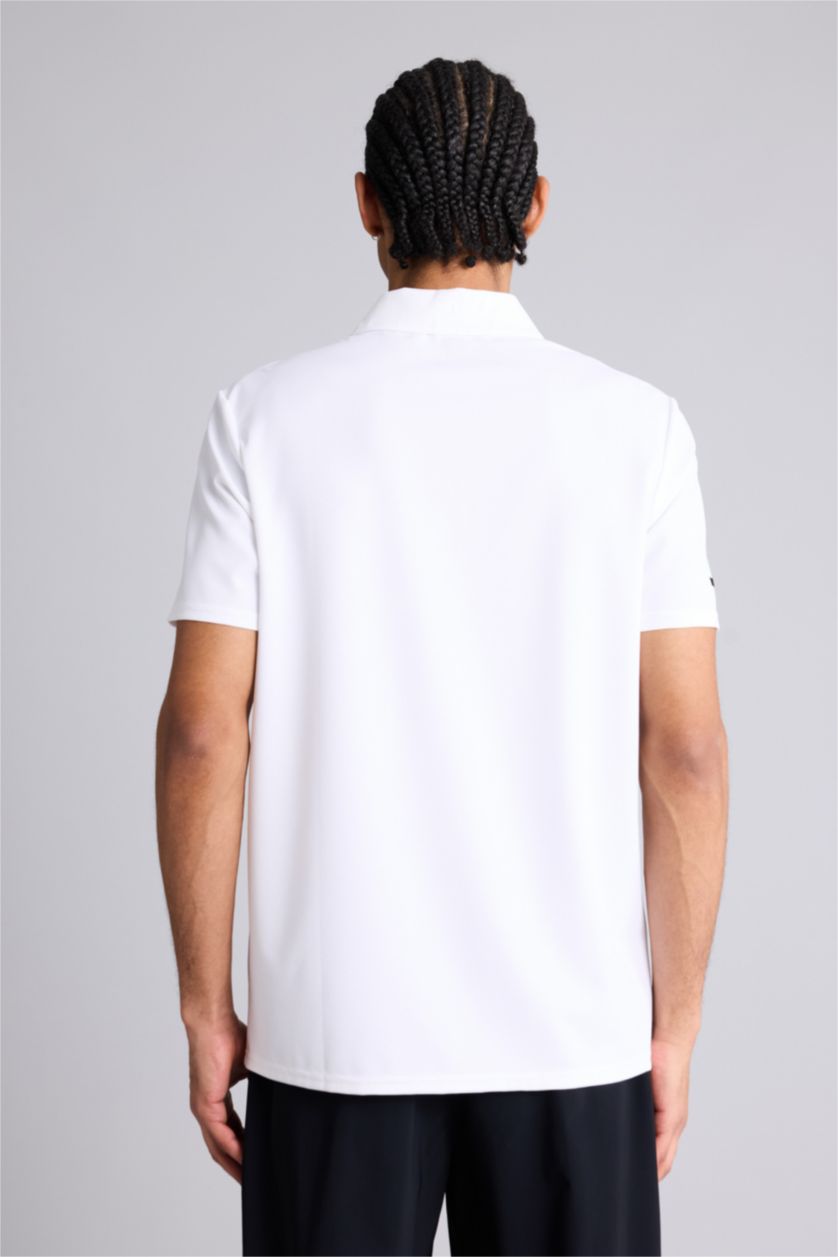 Мужчины Бежевый Футболка поло Standard Fit с коротким рукавом