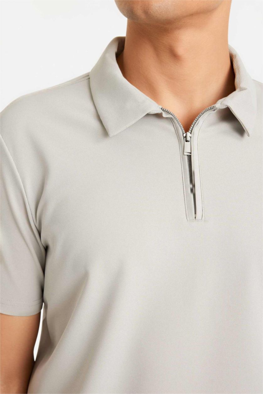 رجالي رمادي فاتح Man Short Sleeve Polo T-shirt