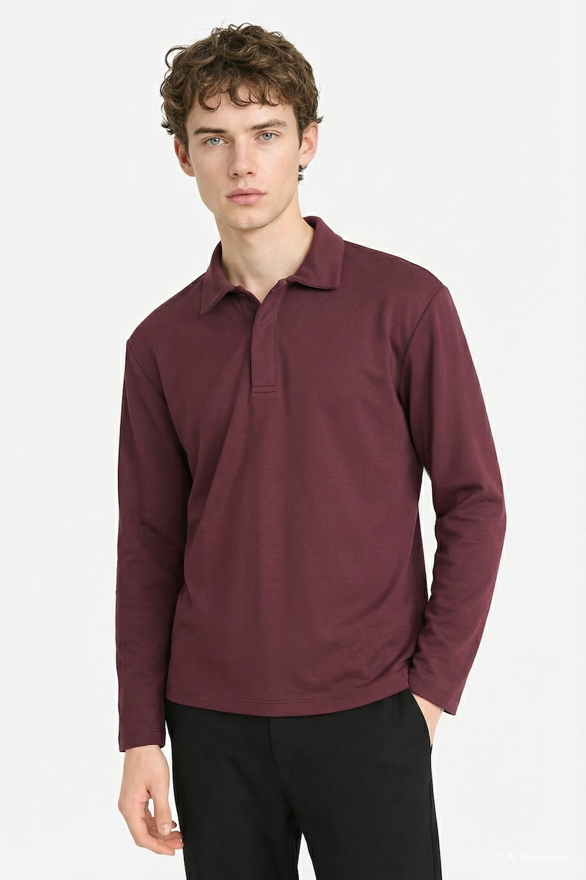 MAN Bordeaux Regular Fit Long Sleeve Sweatshirt