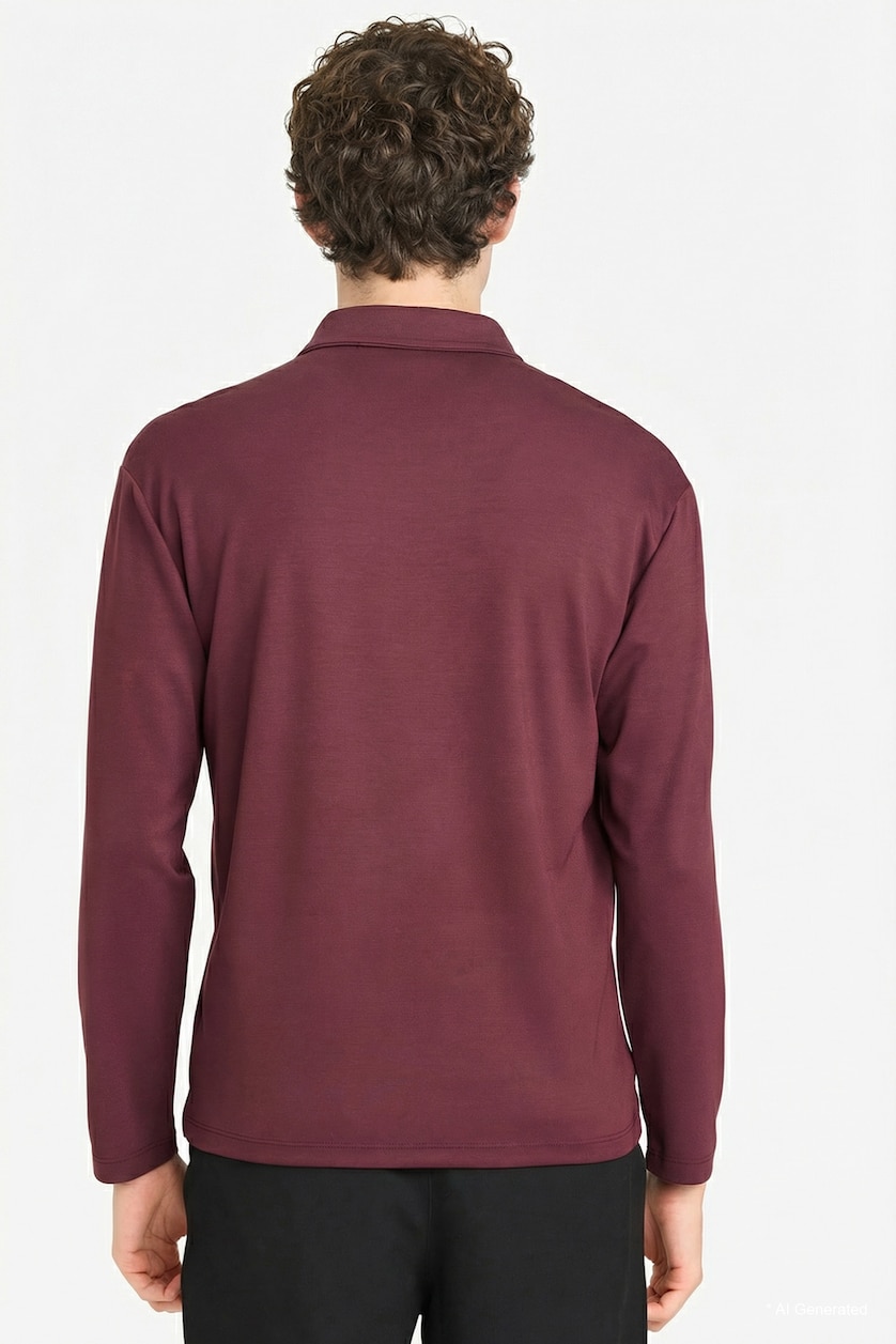 MAN Bordeaux Regular Fit Long Sleeve Sweatshirt