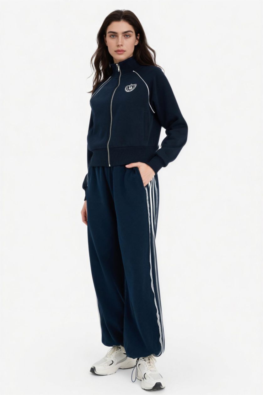 نساء كحلي سروال رياضي واسع