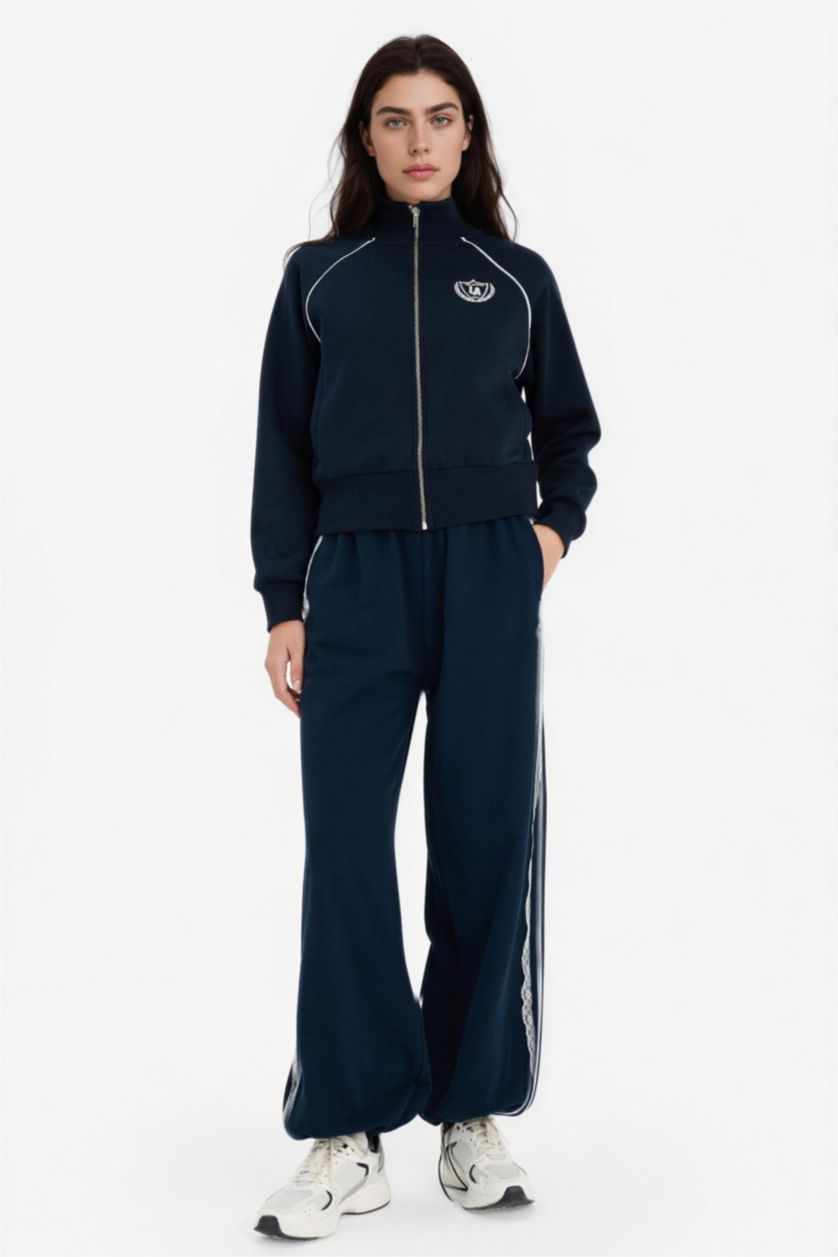 نساء كحلي سروال رياضي واسع